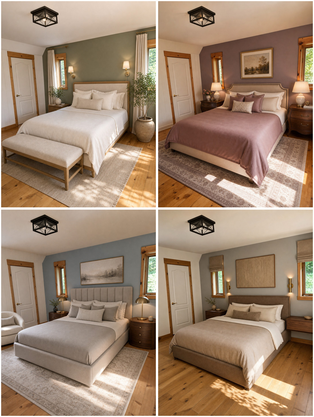 Chambre des maîtres transformée en 4 styles