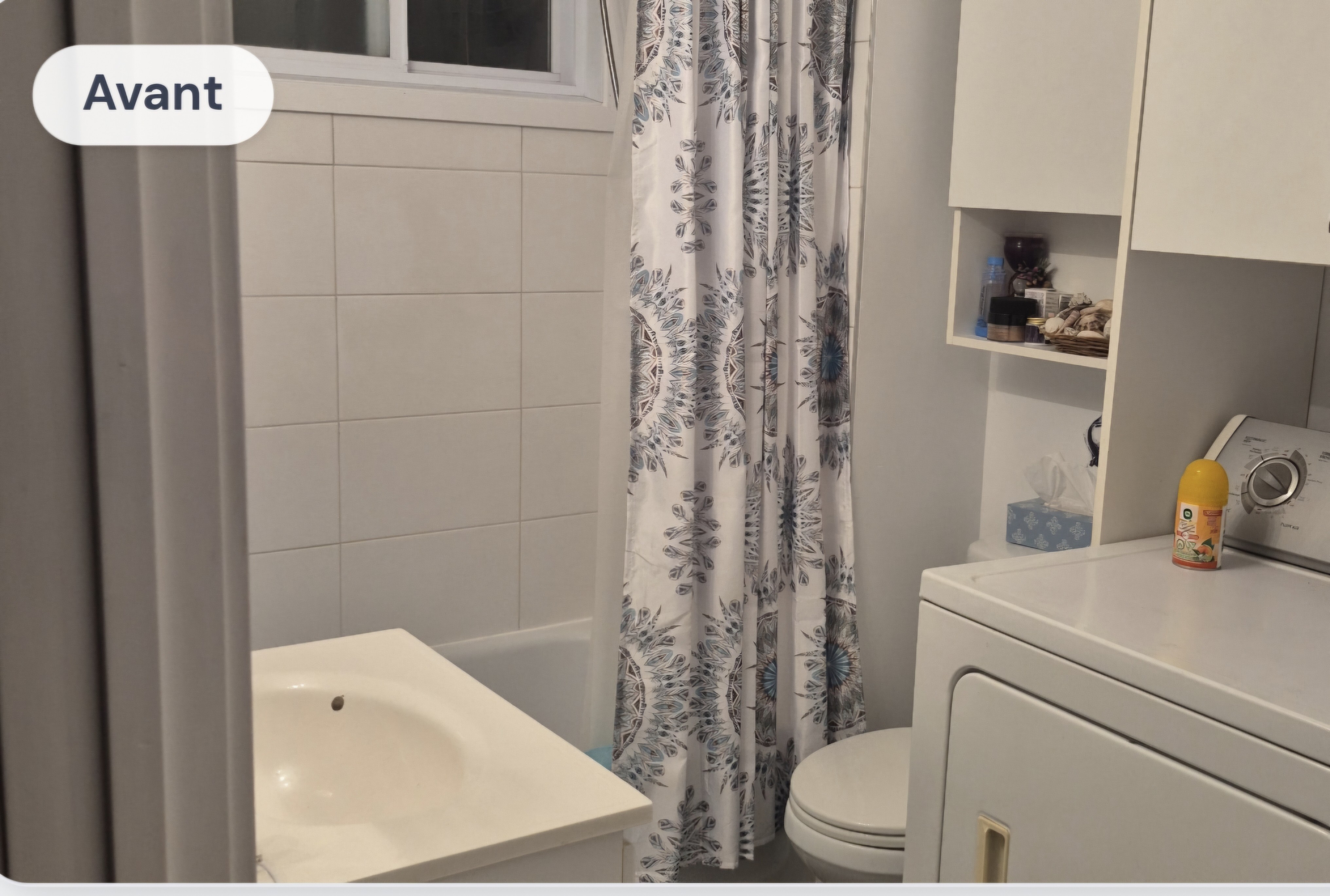 Salle de bain avant la transformation